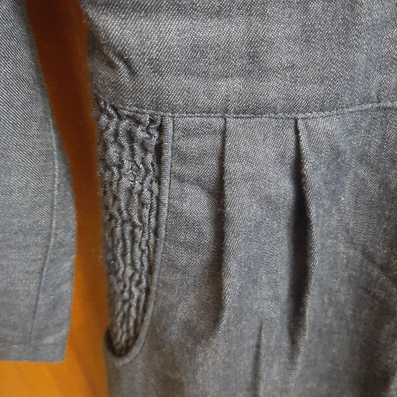 Vintage Jean Dress Michael Phillips Long Sleeve Denim - Picture 6 of 8